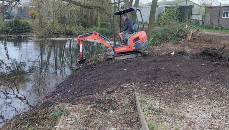 More North Pond work