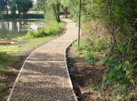 Path & swim work at Yadd