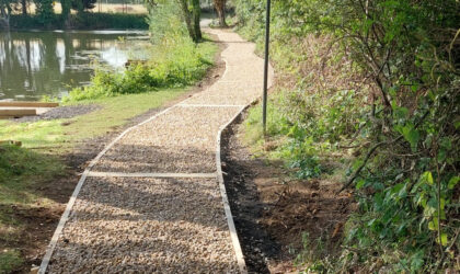 Path & swim work at Yadd