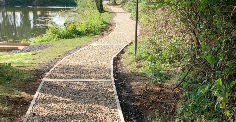 Path & swim work at Yadd